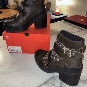 Converse Women's Dark Brown Lace-Up Boots